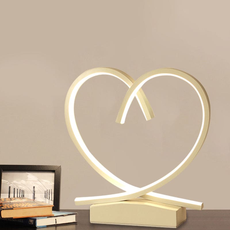 Velvòi | Wooden Nightstand with Loving Heart Design NALANI