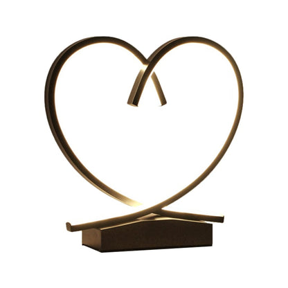 Velvòi | Wooden Nightstand with Loving Heart Design NaLani