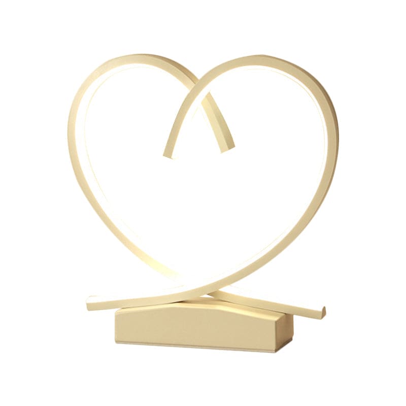 Velvòi | Wooden Nightstand with Loving Heart Design NALANI