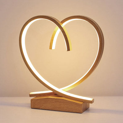 Velvòi | Wooden Nightstand with Loving Heart Design NaLani