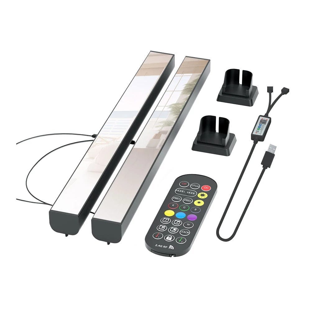 Bluetooth RGB Ambient Light Desktop Mood Lamp Remote Control Black NALANI