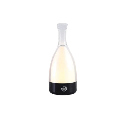 Led Wine Bottle Table Lamp With Usb Touch Color Change Black NALANI