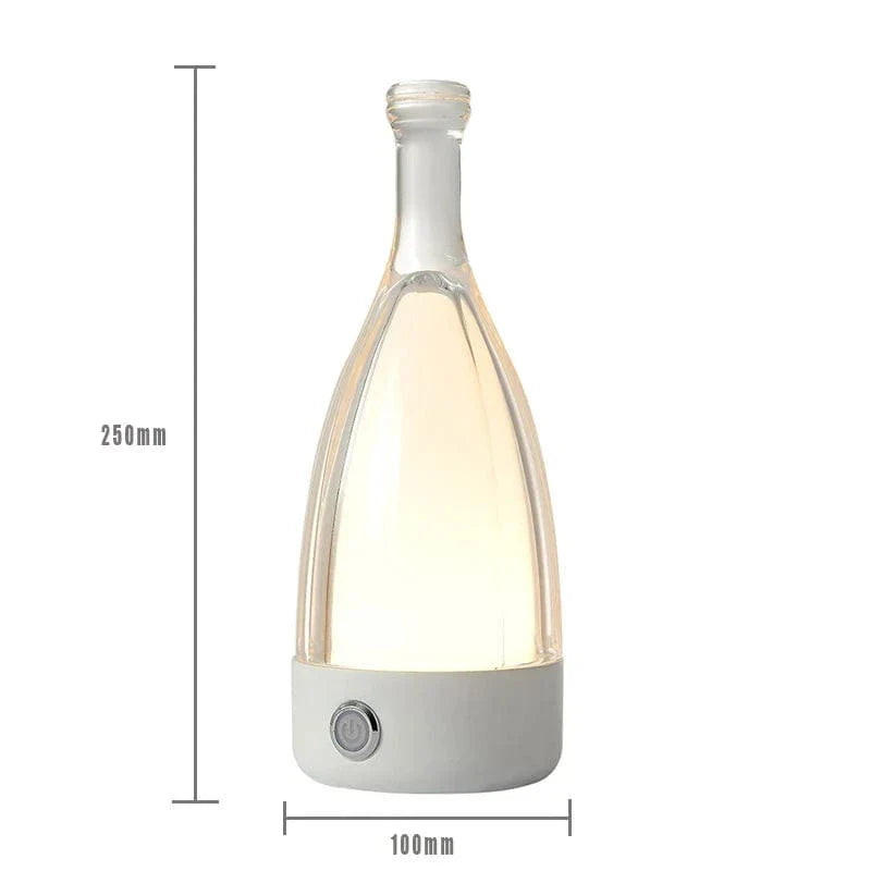 Led Wine Bottle Table Lamp With Usb Touch Color Change NALANI