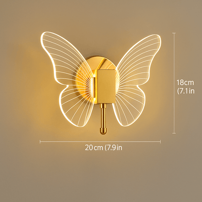 Golden LED Butterfly Pendant Light Nordic Ceiling Lamp NALANI