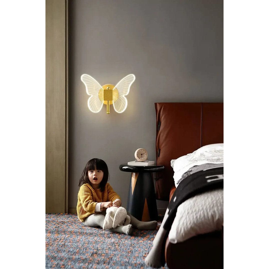 Golden LED Butterfly Pendant Light Nordic Ceiling Lamp NALANI