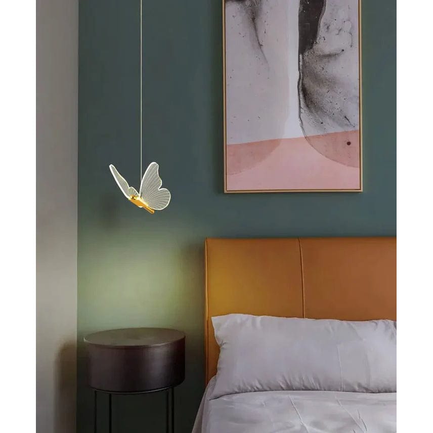 Golden LED Butterfly Pendant Light Nordic Ceiling Lamp NALANI