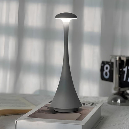 Rechargeable Led Mushroom Table Lamp For Modern Home Grey NALANI