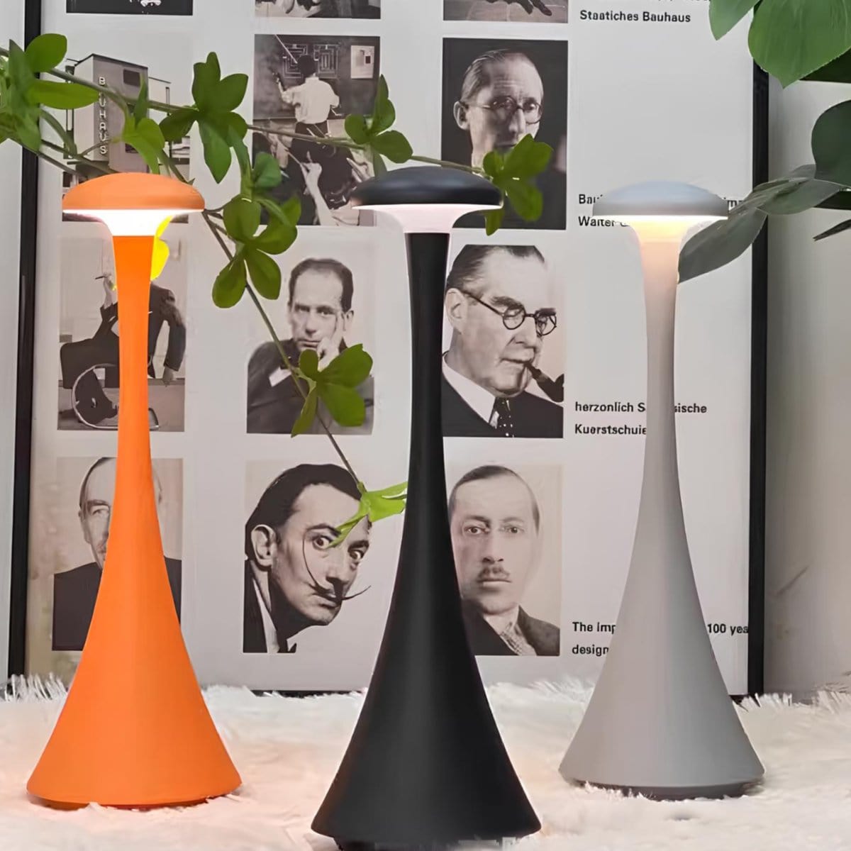 Rechargeable Led Mushroom Table Lamp For Modern Home NALANI