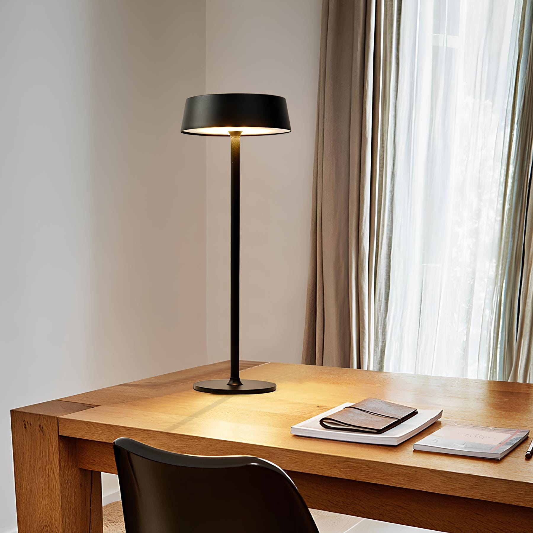 Rechargeable Modern Minimalist Table Lamp With Warm Glow NALANI