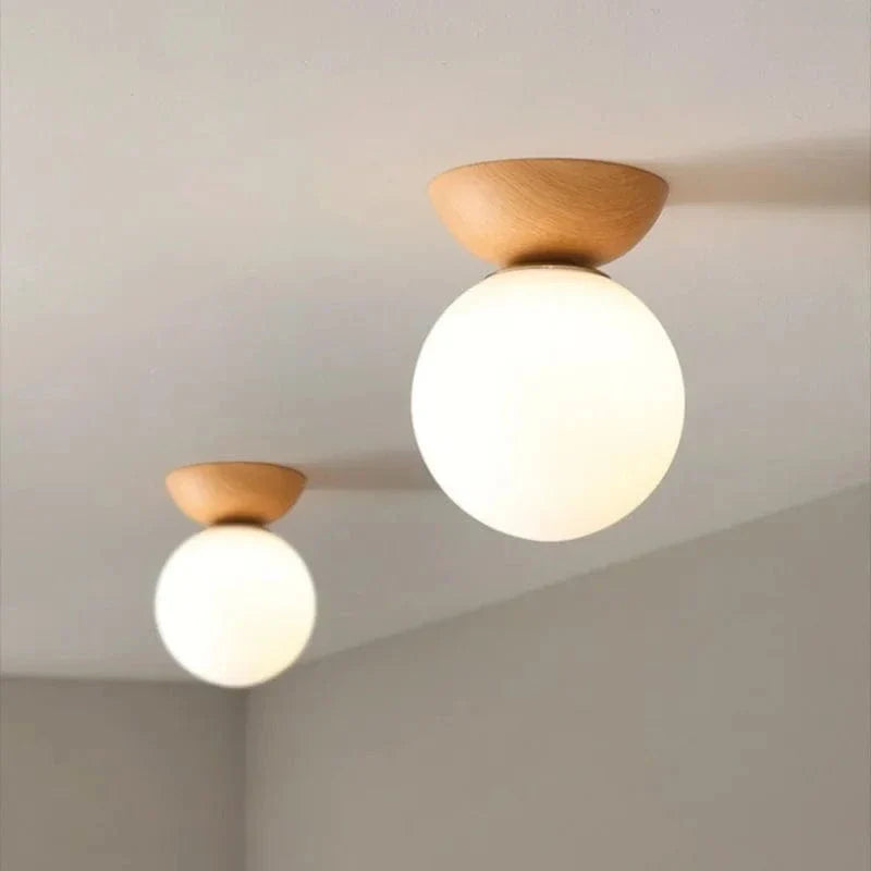 LED Flush Mount Ceiling Light Iron Glass Dining Room NALANI