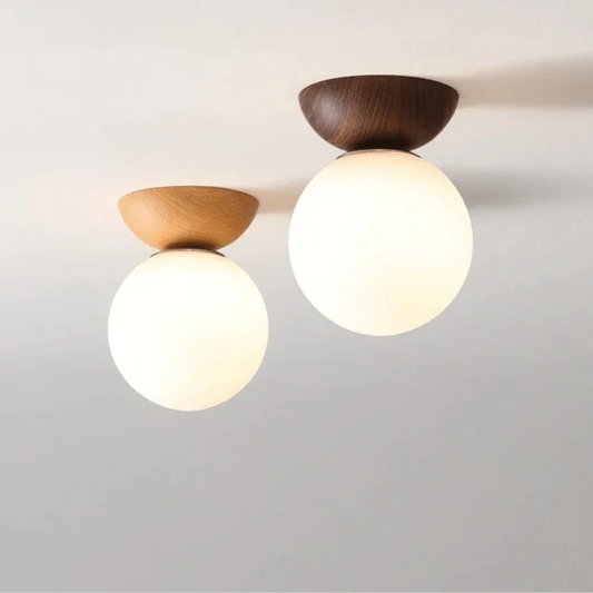 LED Flush Mount Ceiling Light Iron Glass Dining Room NALANI