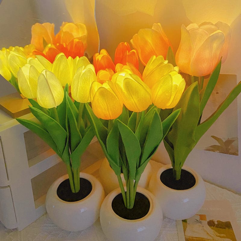 Floral Tulip Night Light LED Rechargeable Table Lamp NALANI