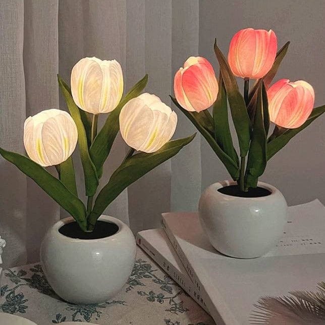 Floral Tulip Night Light LED Rechargeable Table Lamp NALANI