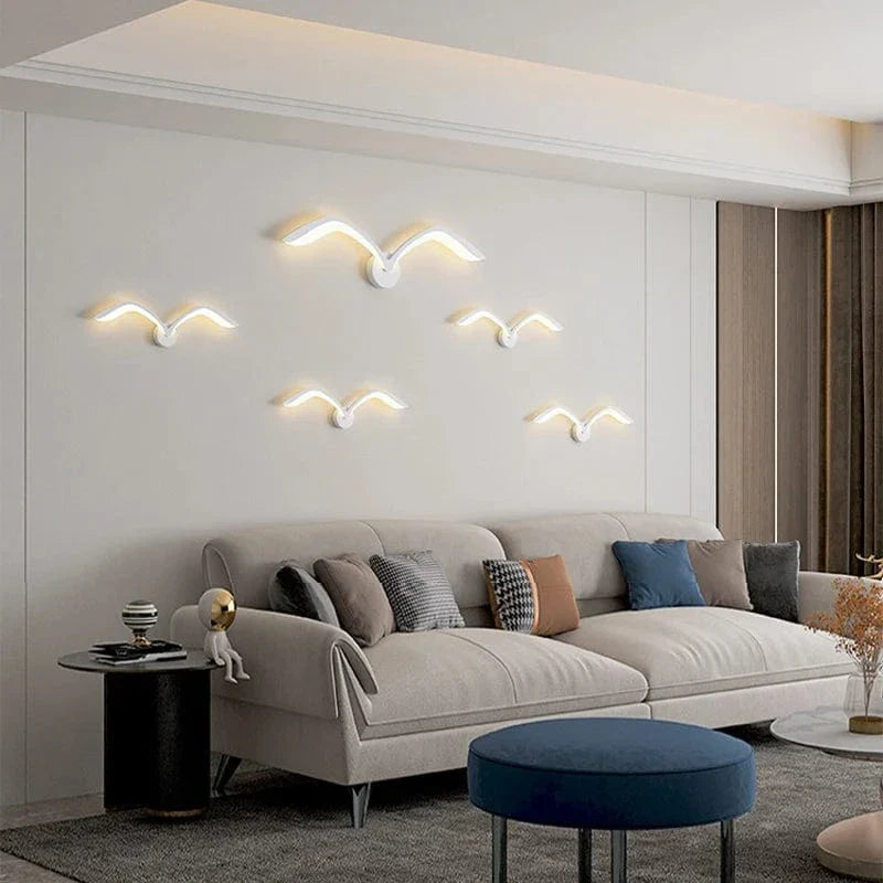 Nordic Style LED Wall Lamp 50cm Modern Iron Acrylic Sconce NALANI
