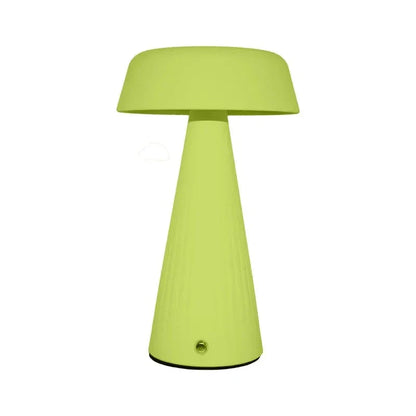Rechargeable LED Mushroom Night Light With Touch Control Green NALANI