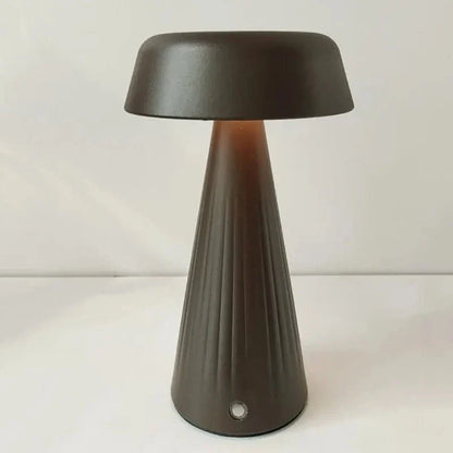 Rechargeable LED Mushroom Night Light With Touch Control Coffee NALANI