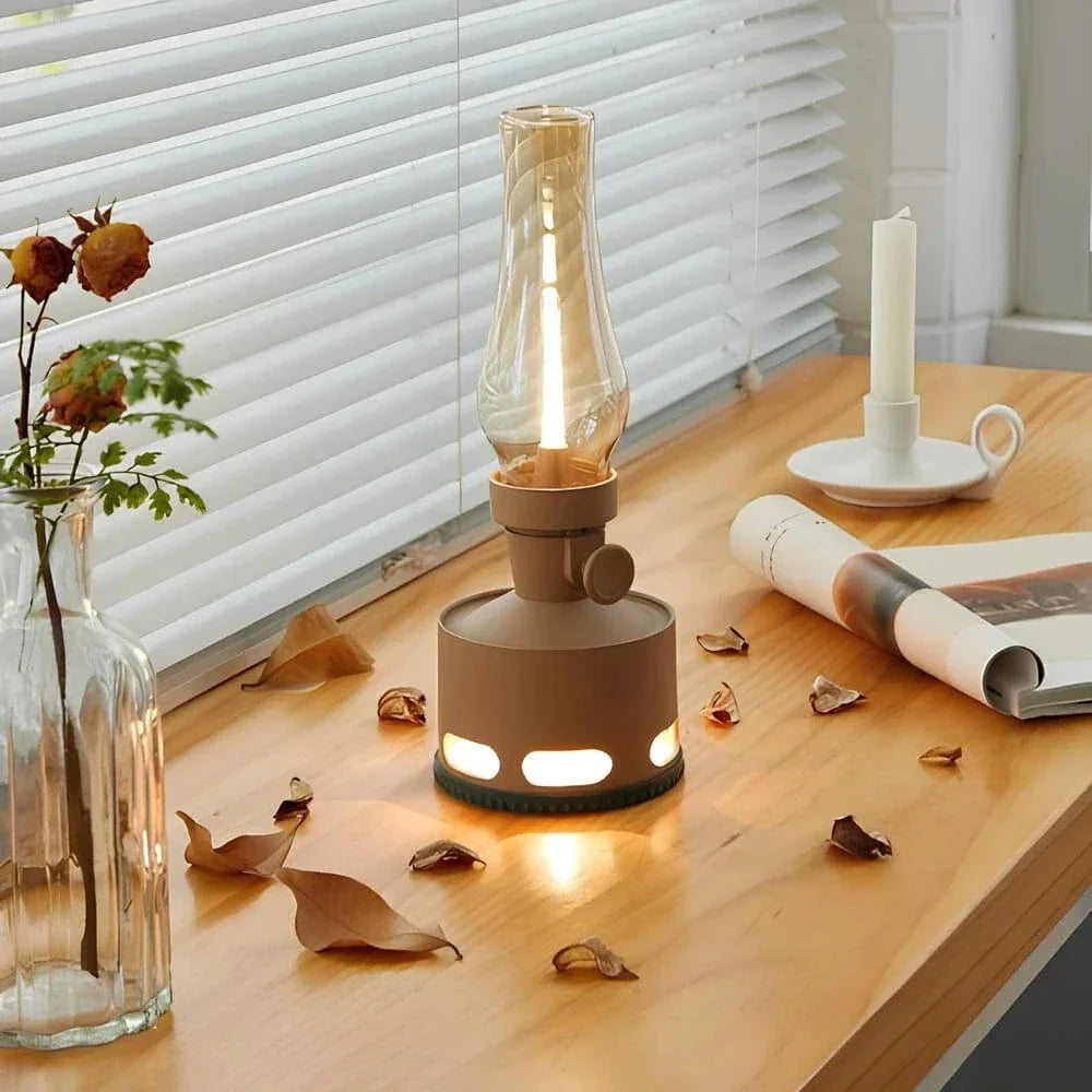 Rechargeable LED Lantern Table Lamp With Long Battery Life NALANI