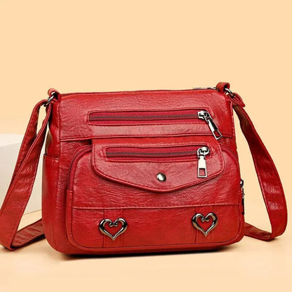 Vintage Women's Shoulder Bag Soft Vegan Leather Crossbody NALANI