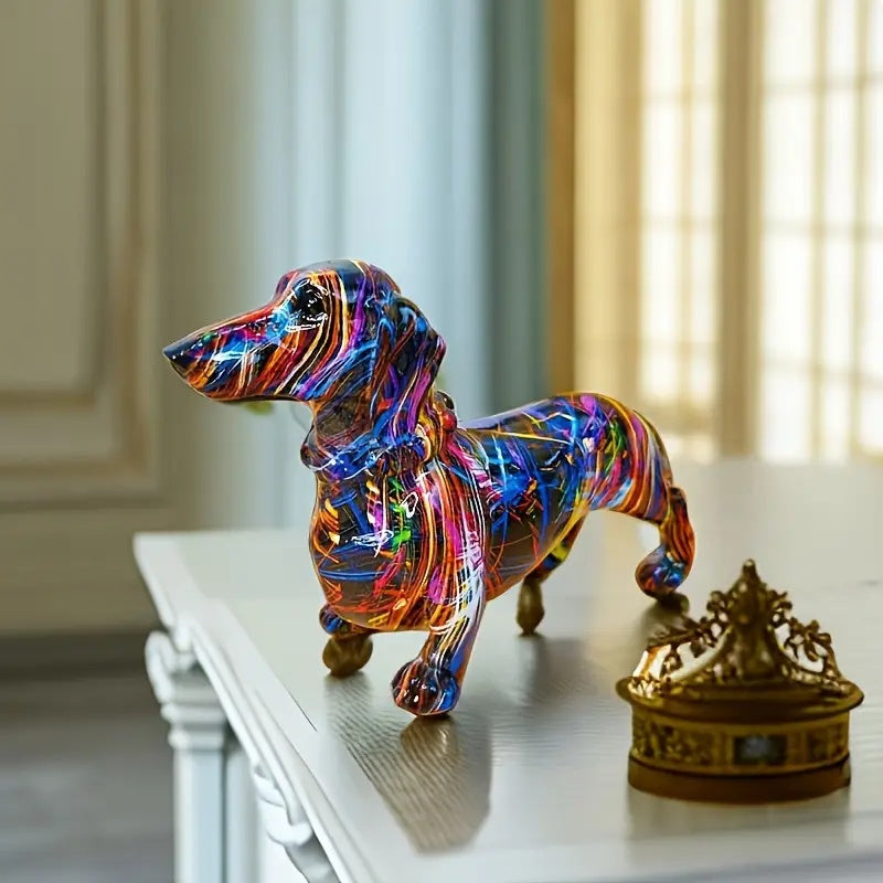 VivArt | Artistic Dachshund Figurine for Unique Home Décor Accent NALANI