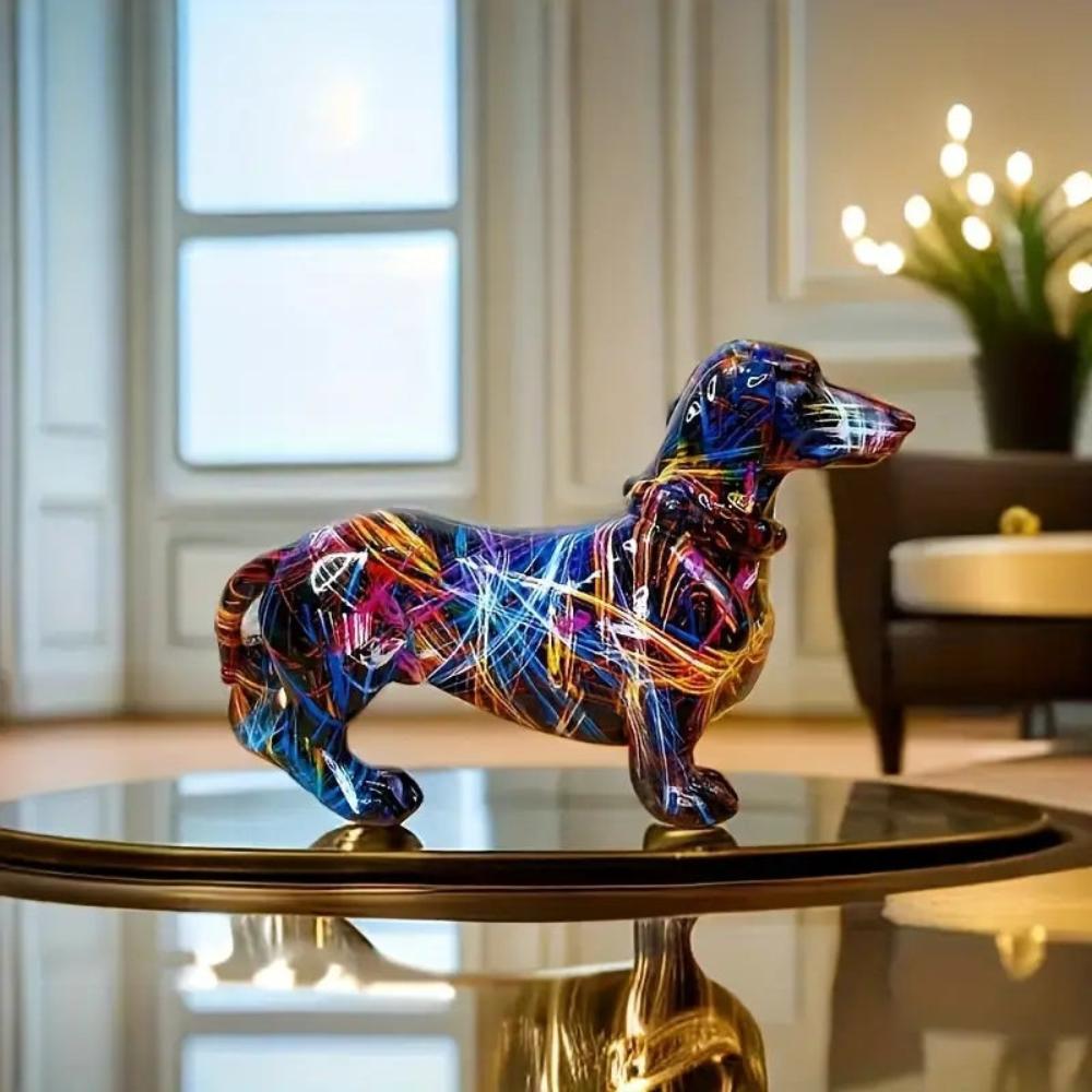 VivArt | Artistic Dachshund Figurine for Unique Home Décor Accent NALANI