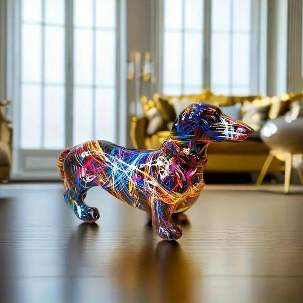 VivArt | Artistic Dachshund Figurine for Unique Home Décor Accent NALANI