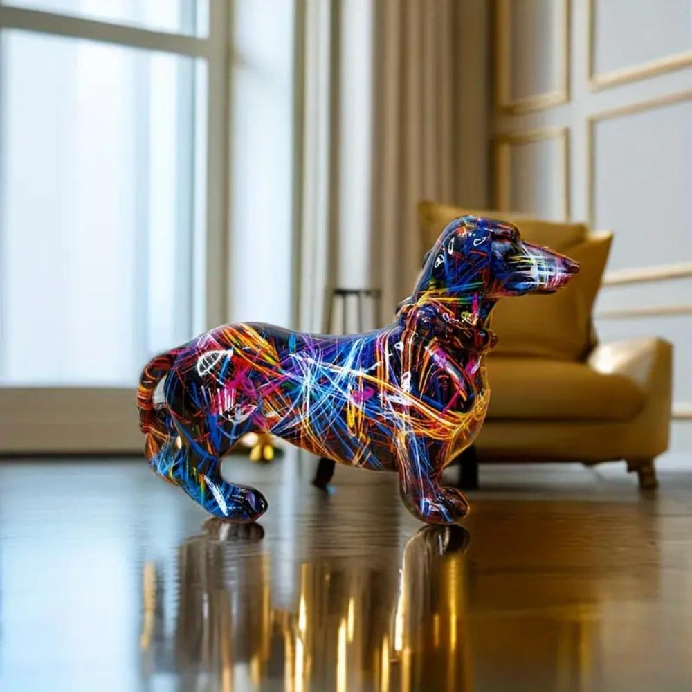 VivArt | Artistic Dachshund Figurine for Unique Home Décor Accent NALANI