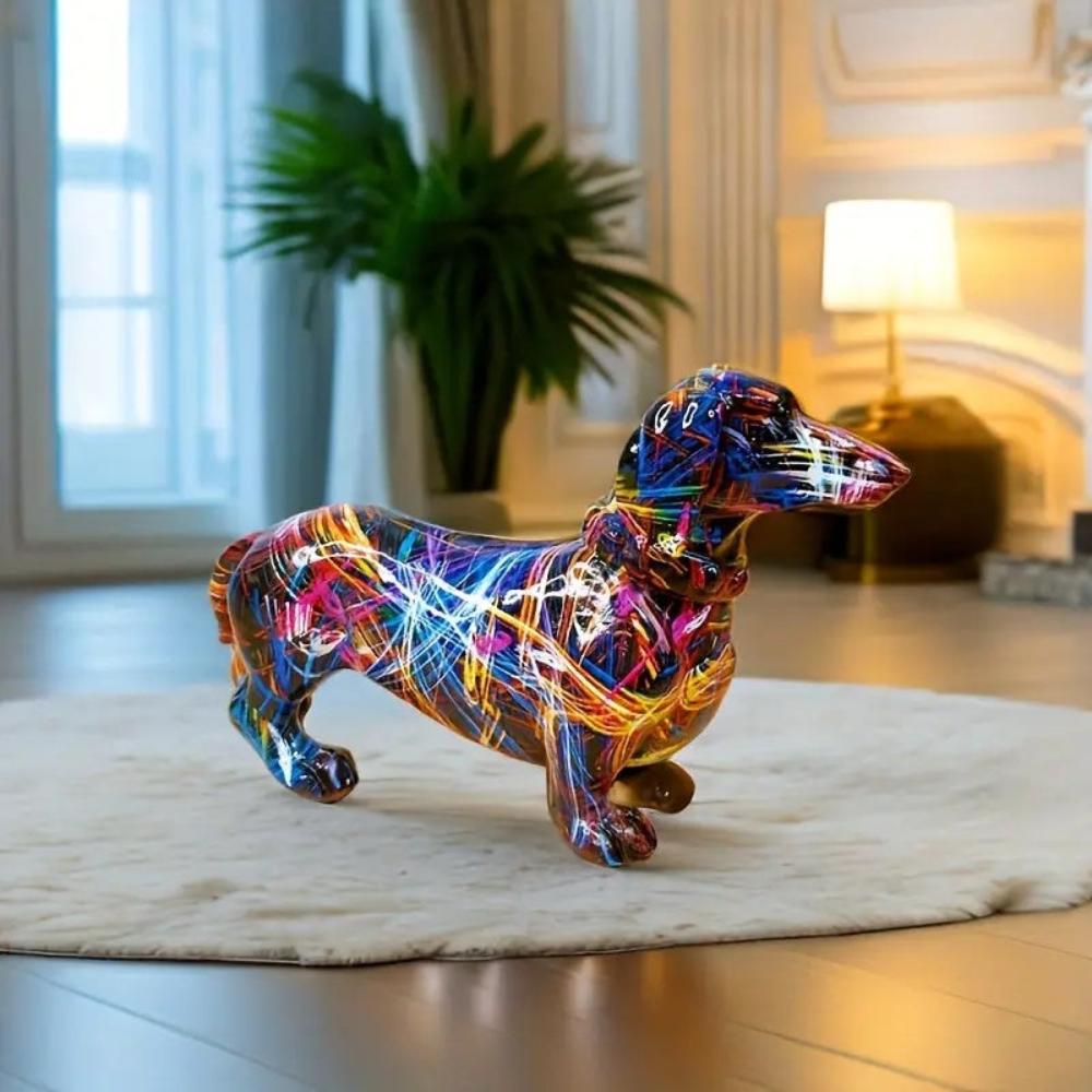 VivArt | Artistic Dachshund Figurine for Unique Home Décor Accent NALANI