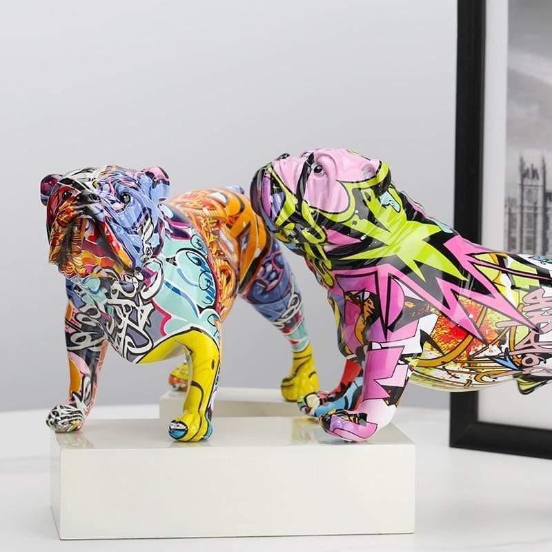 VivArt | Dog Sculpture - Abstract Resin Art for Home Decor NALANI