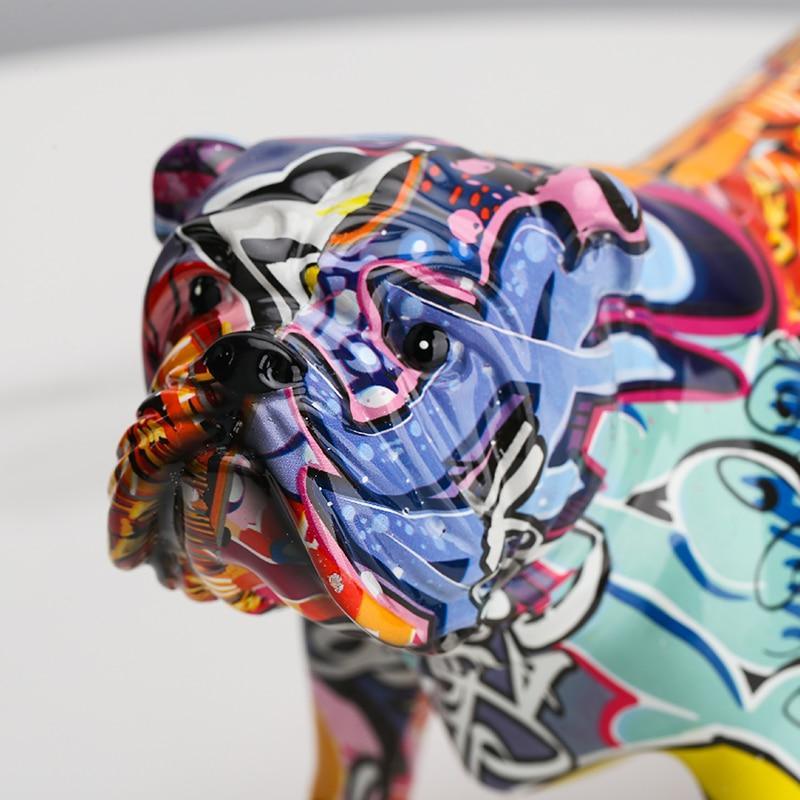 VivArt | Dog Sculpture - Abstract Resin Art for Home Decor NALANI