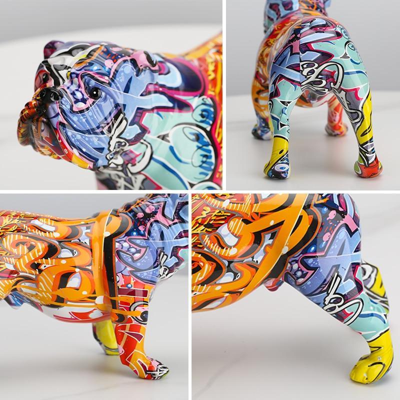 VivArt | Dog Sculpture - Abstract Resin Art for Home Decor NALANI