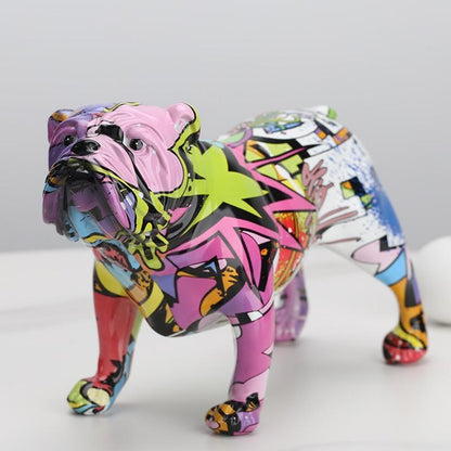 VivArt | Dog Sculpture - Abstract Resin Art for Home Decor Barkstreet NaLani