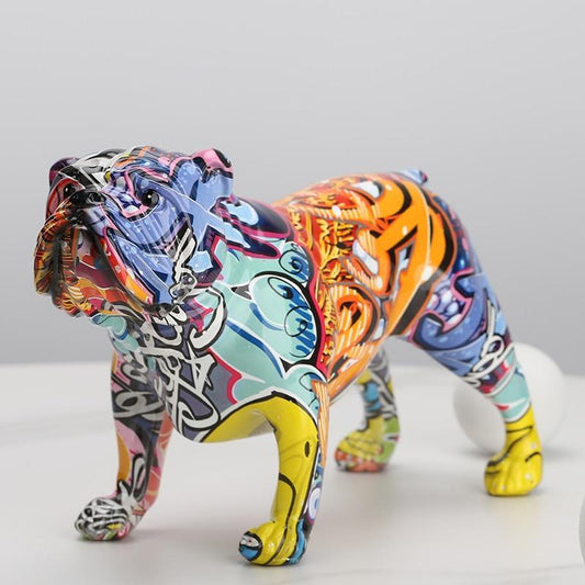 VivArt | Dog Sculpture - Abstract Resin Art for Home Decor Spray NALANI