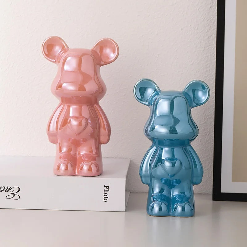 VivArt - Unique Metallic Bear Penny Bank - Decorative Coin Bank for Home Decor NALANI