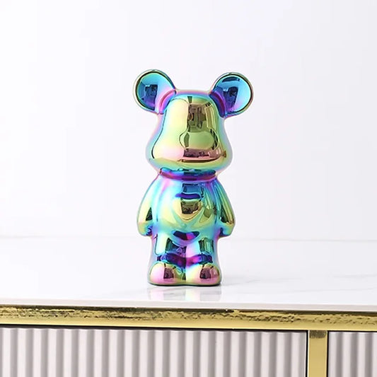 VivArt - Unique Metallic Bear Penny Bank - Decorative Coin Bank for Home Decor Multi-Colored NALANI