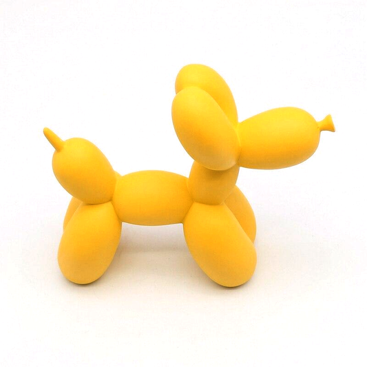 VivArt - Vibrant Color Balloon Dog Sculpture for Home Decor Accent Yellow NALANI