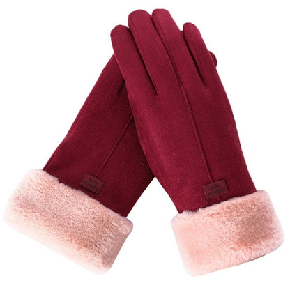 Vivia | Warme Stijlvolle Handschoenen - Rood - #NALANI#