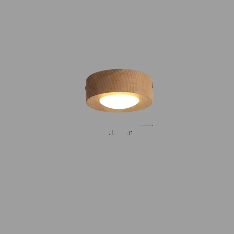 Walnut Ceiling Lamp with LED Spotlight for Elegant Illumination Ash wood A NALANI