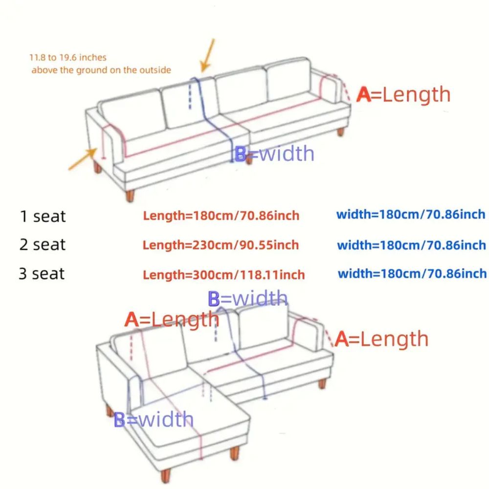 Wave Lines Chenille Sofa Covers for Stylish Home Protection NALANI