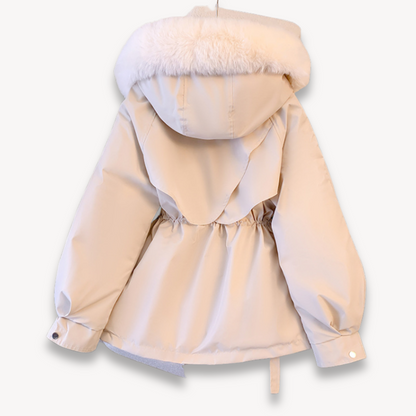 Women’s Parka Winter Jacket – Water-Resistant – Faux Fur Lining – Hood – Adjustable Fit