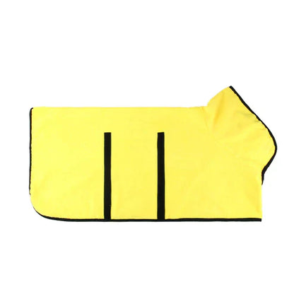 Ultra Absorbent Quick Dry Dog Bathrobe For Pets And Dogs Yellow NALANI